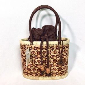 The Sak Wicker Zuzu Small Satchel Purse
